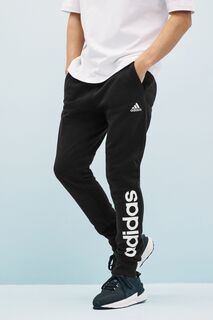 Махровые джоггеры Sportswear Essentials с зауженными штанинами adidas, черный