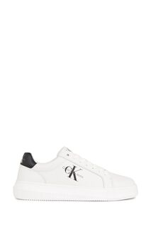 Белые спортивные туфли на толстой подошве Calvin Klein, белый