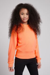 Оранжевый свитшот для девочки с резинкой на плечах Juicy Couture, оранжевый