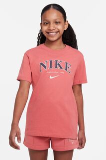 Трендовая футболка кроя oversize Nike, розовый