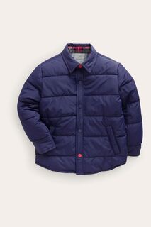 Двусторонняя стеганая куртка-рубашка Boden, синий
