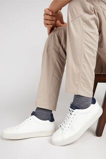 Сингапурские белые кожаные спортивные туфли на шнуровке Jones Bootmaker, белый