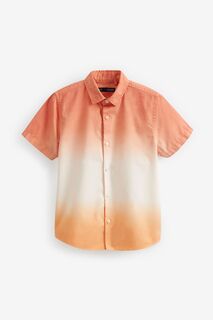 Рубашка с эффектом дип-дай Next, оранжевый