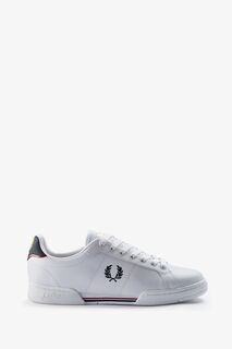 Белые кожаные спортивные туфли B722 Fred Perry, белый