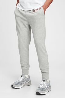 Спортивные брюки узкого кроя с логотипом Gap, серый