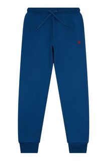 Мужские беговые брюки Insignia из флиса синего цвета U.S. Polo Assn, синий