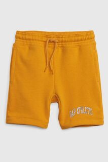 Спортивные шорты свободного кроя с логотипом Gap, желтый