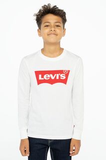 Футболка с длинными рукавами и логотипом Levi&apos;s, белый Levis