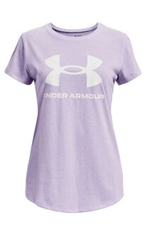 Молодёжная футболка с графическим принтом Under Armour, фиолетовый