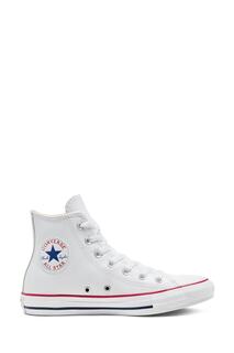 Кожаные кроссовки с высоким верхом Converse, белый