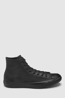 Кожаные спортивные туфли с высоким верхом Converse, черный