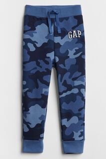 Флисовые джоггеры с логотипом Gap, синий