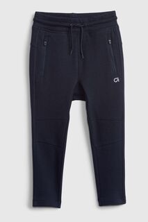 Спортивные брюки без застежки из трикотажа Gap, синий
