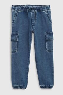 Джинсовые брюки-карго с принтом Washwell Gap, синий