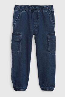 Джинсовые брюки-карго с принтом Washwell Gap, синий