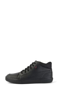 Черные кожаные кроссовки Tovni с узором на щиколотке Kickers, черный
