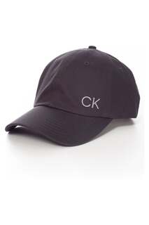 Серая шляпа из хлопкового твила Calvin Klein, серый