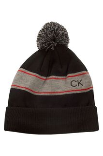 Полосатая шапка Calvin Klein, черный