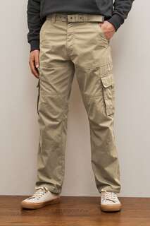 Технические брюки-карго с поясом Next, коричневый