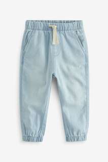 Легкие джинсы без застежки Next, синий