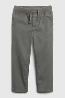 Прямые брюки-чиносы с принтом Gap, серый
