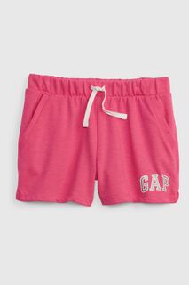 Шорты без застежки с логотипом Gap, розовый