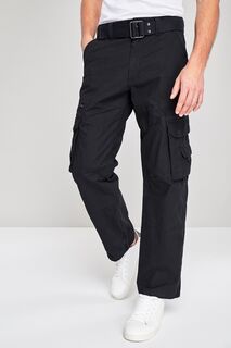 Технические брюки-карго с поясом Next, черный