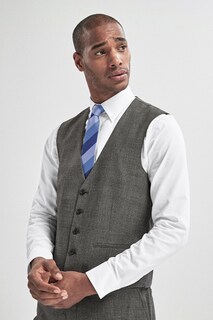 Текстурированный жилет для костюма Next, серый