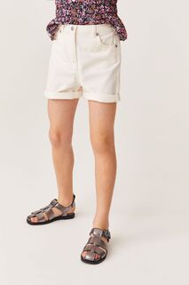 Джинсовые шорты с закатанными штанинами Mint Velvet, белый