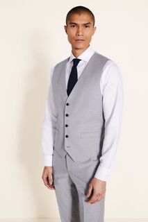 Серый костюмный жилет стрейч MOSS, серый