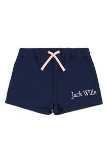 Синие спортивные штаны с надписью Jack Wills, синий