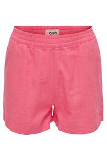 ДЕТСКИЕ шорты ONLY Holiday из смесового льна в повседневном стиле Kids Only, розовый