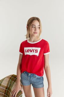 Джинсовые шорты Girlfriend Levi&apos;s, синий Levis