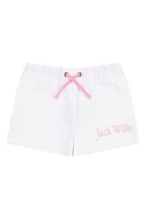 Белые спортивные штаны с надписью Jack Wills, белый