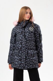 Однотонная камуфляжная стеганая куртка Crest Explorer для девочек Hype, черный