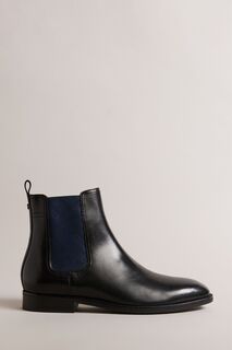 Черные ботинки челси Lineus с рисунком на резинке Ted Baker, черный