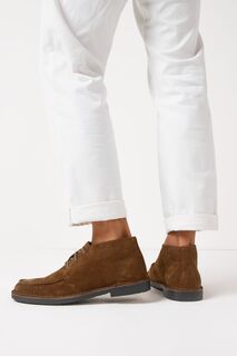 Замшевые туфли с квадратным носком Next, коричневый