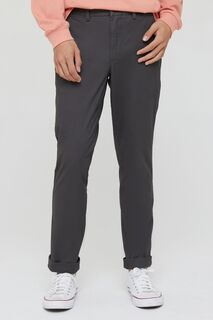 Базовые брюки-чиносы приталенного кроя Gap, серый