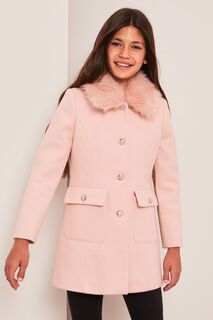 Шерстяное пальто принцессы Lipsy, розовый