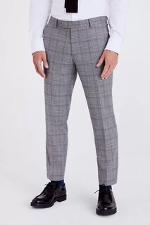 Серые брюки с поясом-окном MOSS, серый
