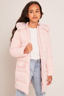 Длинное школьное пальто Lipsy, розовый