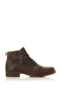 Толстые коричневые кожаные ботинки от Simon Dune London, коричневый