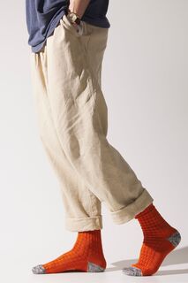 Мужские бамбуковые носки Wroxham средней длины с вафельной текстурой SEALSKINZ, оранжевый