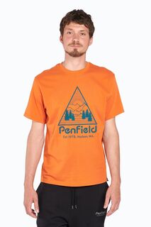 Оранжевая футболка с короткими рукавами и треугольным изображением гор Penfield, оранжевый
