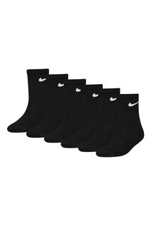 Набор из 6 пар детских носков Nike, черный