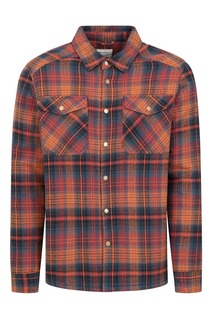 Мужская фланелевая рубашка Pinn Borg Mountain Warehouse, оранжевый