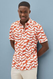 Рубашка Scion с короткими рукавами и принтом Next, оранжевый