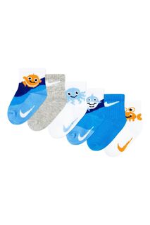 Детские носки с мотивом морских обитателей Nike, белый