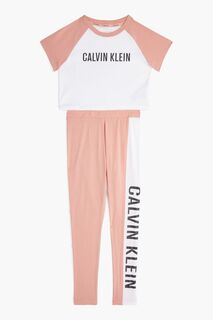 Розовая пижама для девочек Intense Power Calvin Klein, розовый