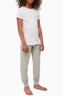 Современные хлопковые пижамы для девочек Calvin Klein, белый